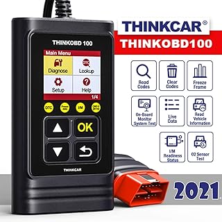 thinkcar OBD100 deutsch OBD2-Diagnosegerät für obd2 Fahrzeuge, Emission Fehlercode-Auslesegerät, 10 OBDII Funktion Diagnos...