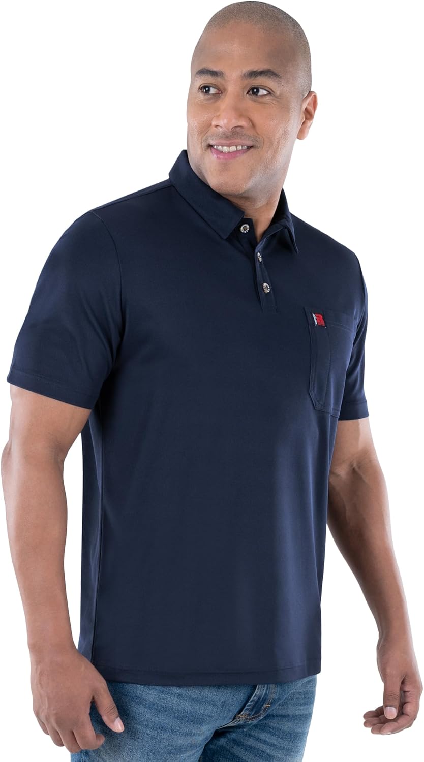 Wrangler Riggs Workwear Mens Short Sleeve Performance Pocket Polo - Image 5