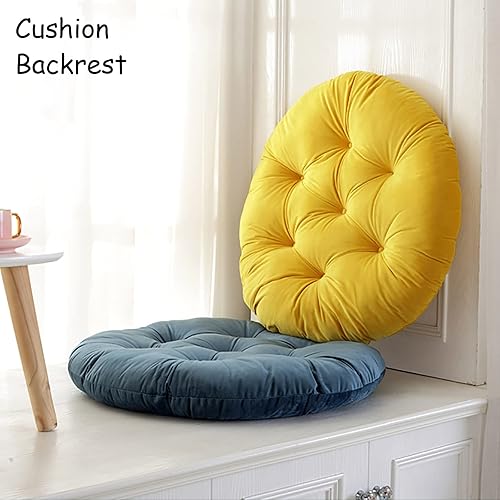 Miniatura 2 de ZZenSmot Cojín redondo moderno y simple para silla, cojín de asiento de tatami, cómodo y grueso, suave para balcón, dormitorio, sala de estar,