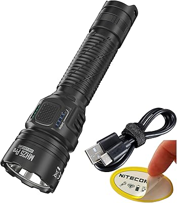Nitecore MH25 Pro Long Throw Flashlight, 3300 Lumen High Lumen 770 Yard Long Range, USB-C Rechargeable Compact Duty Hunting Light Sticker