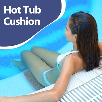 MABOZOO Bath Cushion for Tub with Powerful 4 Non-Slip Suction Cups,Quick Dry Mesh Bathtub Mat,Spa Pillow Bath Accessories for Adults Indoor Outdoor (Gray)