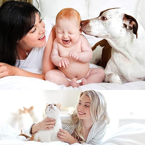 Miniatura 4 de Funda protectora de edredón impermeable tamaño Queen, funda de edredón de incontinencia blanca con cuatro esquinas, funda de edredón fija con cierre