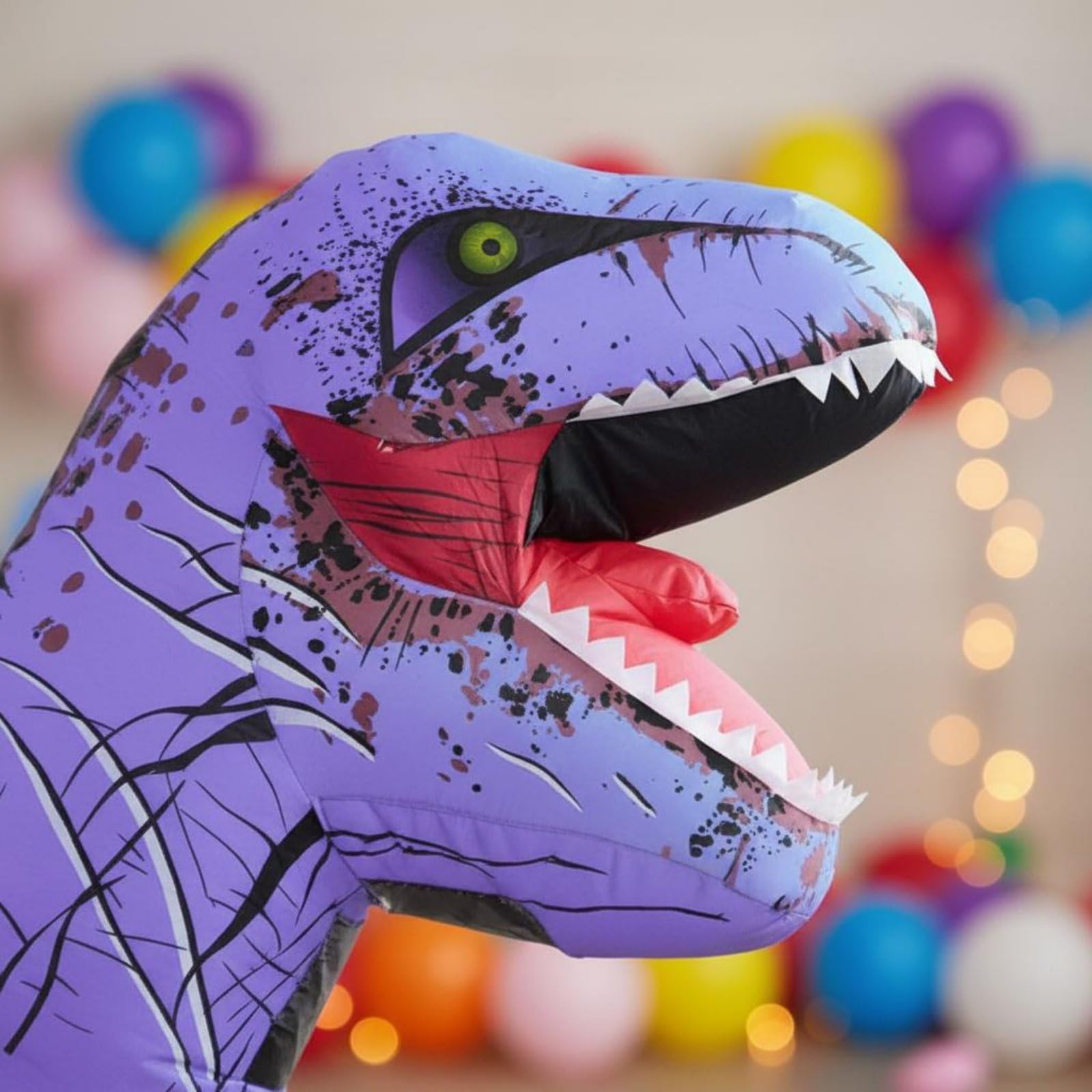 TISHITA Costume Gonfiabile Dino Bambini Costume Dinosaur Kids Inflatable Suit Tuta Maschera Travestimento con Profilo Dino Scenografico Facile in Adatto per