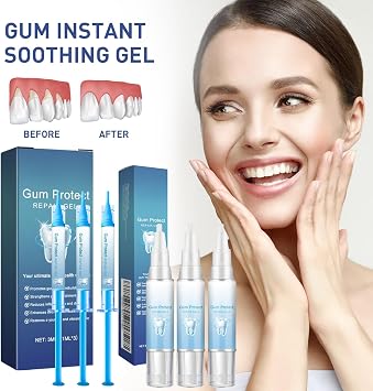 6pcs Mullend Gum Repair Gel,Mullein Gum Repair Gel,Teeth Whitening Essence Pen,Gum Shield Therapy Gel,GumShield Soothing Gel for Sensitive Teeth Receding GumsCare,Deeply Cleaning Revitalizes OralCare