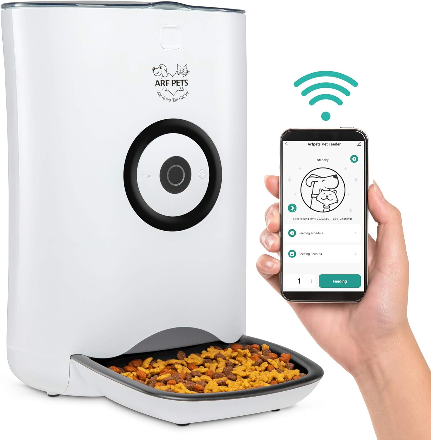 arf pets automatic dog & cat feeder