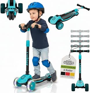 JUSKYS Kinderroller Lumox mit LED-Rollen