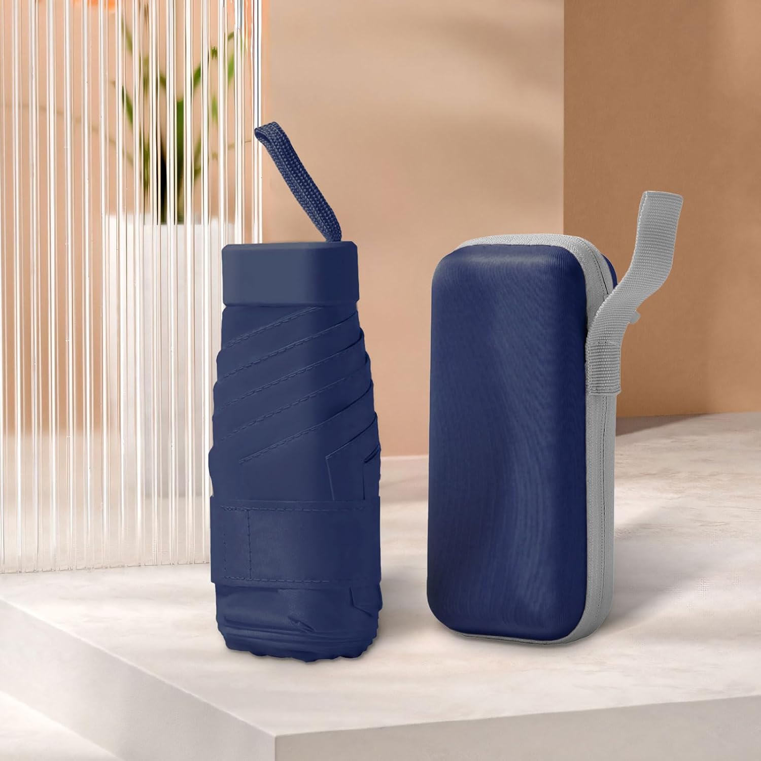 Mini Travel Umbrella Purse with Case Compact, Lightweight, UV Umbrella UPF 50+ Sun Protection, Windproof Portable Parasol for Women, Men & Kids - Image 2