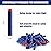 Pokiiulk Refill Darts 150 Pcs Bullets Ammo - Compatible with Nerf Guns N-Strike Elite Series - Refill Darts Premium Foam Bullets Pack for Boys Party Favors(Blue)