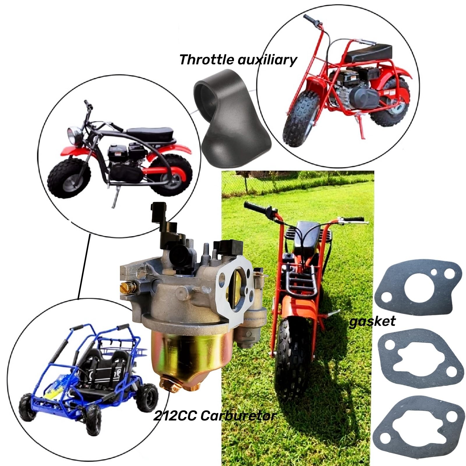Carburador Para Minibike Coleman Powersports CT200U Trail 200 Y CT200U-EX – Repuesto De Alto Rendimiento