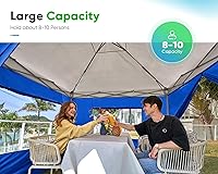 Vista 6 de Quictent Tienda de campaña desplegable de privacidad de 8 x 8 pulgadas con paredes laterales y ventanas ventiladas enrollables, fácil instalación