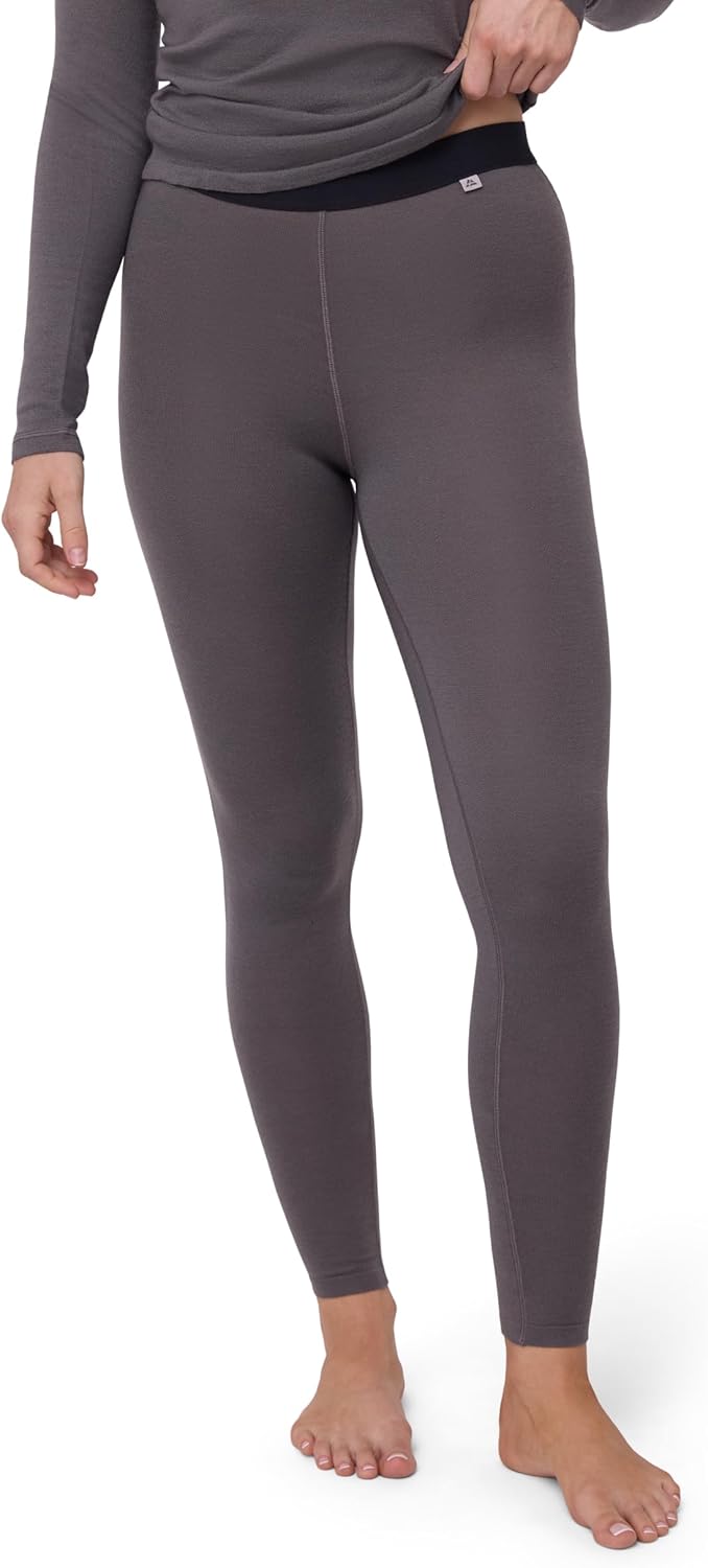 DANISH ENDURANCE Merino Wool Leggings Women, Women's Thermal Underwear Bottom, Base Layer Women’s Leggings for Winter