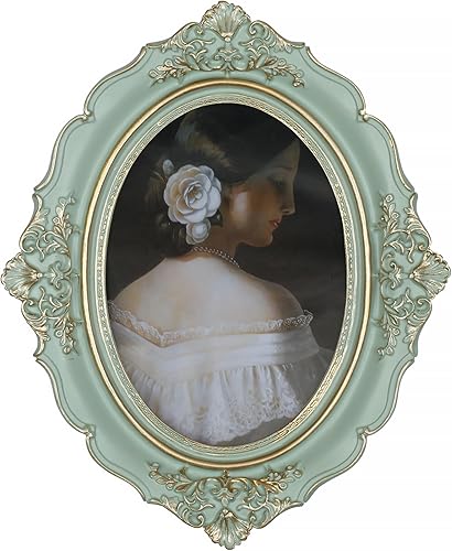 Vista 16 de Marco de fotos dorado antiguo de 4 x 6 pulgadas, marcos de fotos vintage con parte delantera de vidrio para colgar en la pared y mesa, arte deco