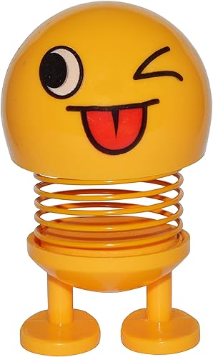 SciencePurchase Cara guiñando con lengua Bobblehead figura decoración de coche  Lindo juguete de decoración interior recuerdo de fiesta adorno de