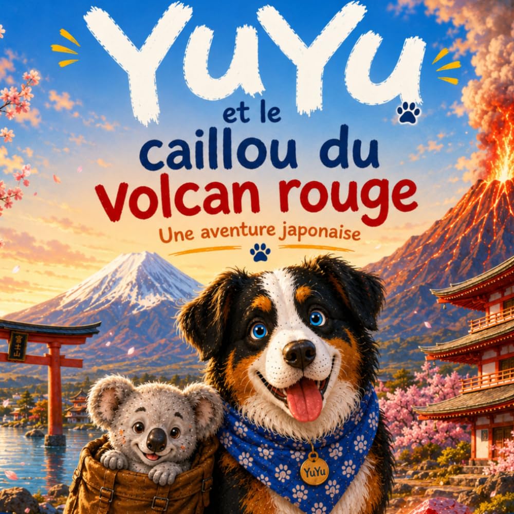 YuYu et le Caillou du Volcan Rouge: Une Aventure Japonaise: 2 (Les Aventures de Yuyu)