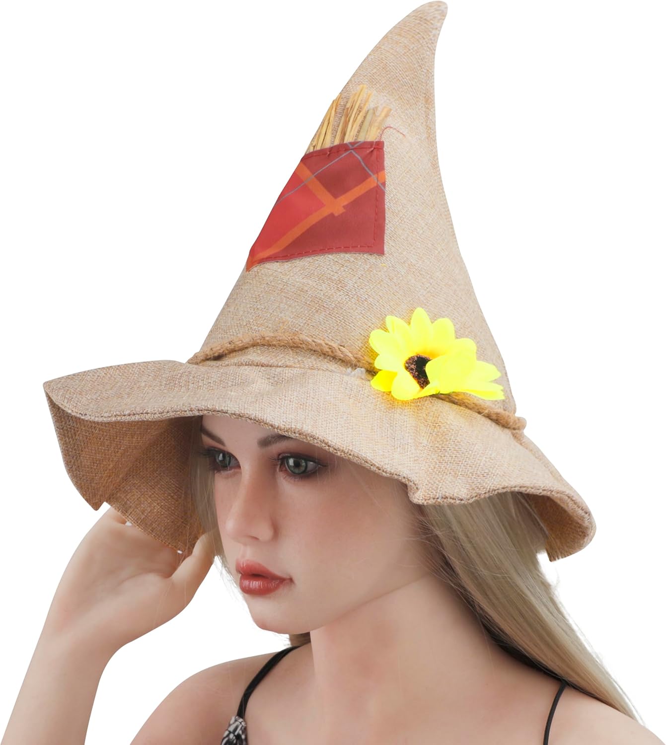 Sunflower Witch Hat Wizard Hat Witch Costume Accessory for Halloween Costume Party Cosplay Party - Image 4