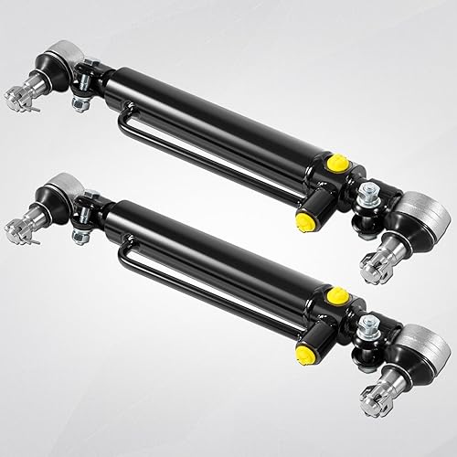 Miniatura 6 de D128454 D84800 234447A1 nuevo cilindro de dirección asistida con tuercas castillo para cargadores de retroexcavadoras de caja 480B 480C 480D 480E