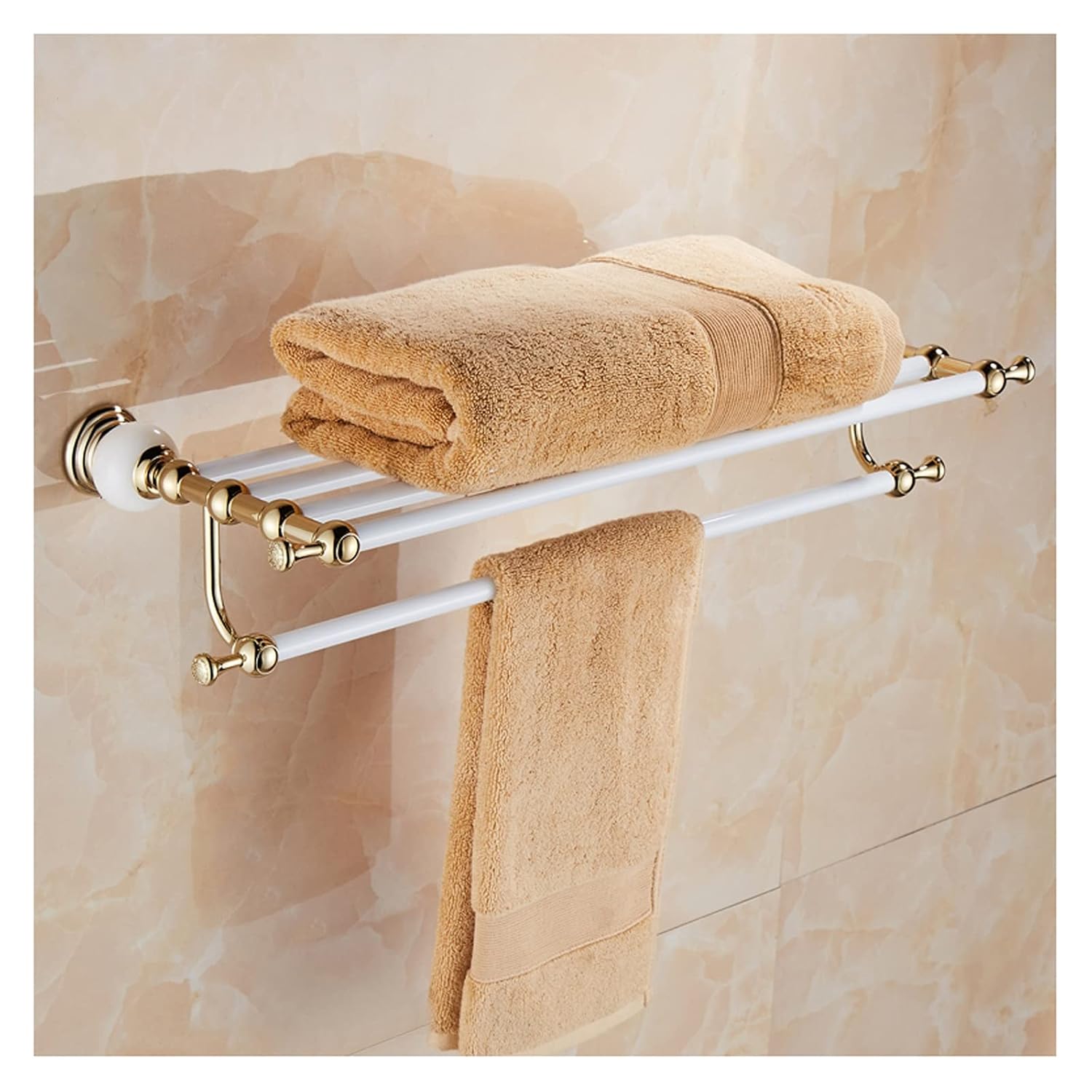 TOMYEUS Shower Caddy Bathroom Shelf Bathroom Shelf Towel Helf for Bathroom Stainless Steel Wall Mounted Shower Storage Perfect