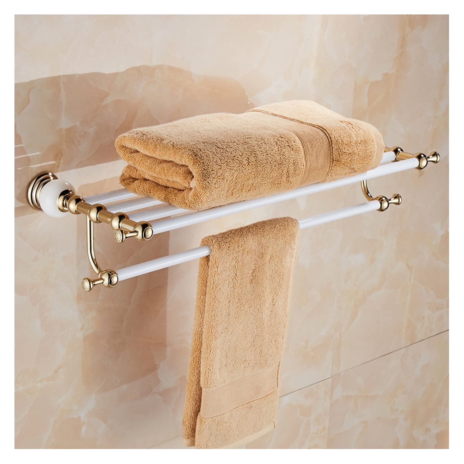 TOMYEUS Shower Caddy Bathroom Shelf Bathroom Shelf Towel Helf for Bathroom Stainless Steel Wall Mounted Shower Storage Perfect