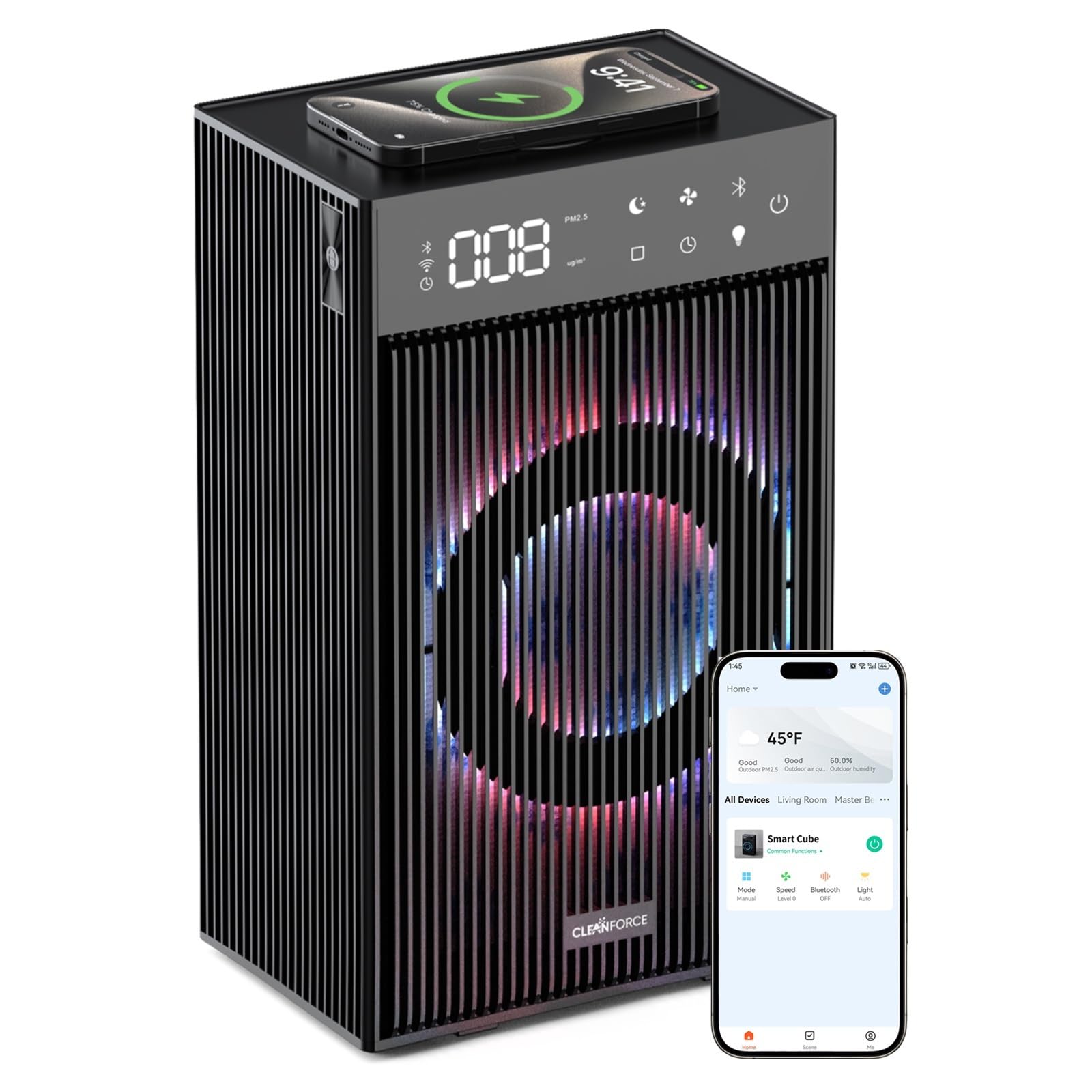 CleanForce Rainbow Cube Air Purifier