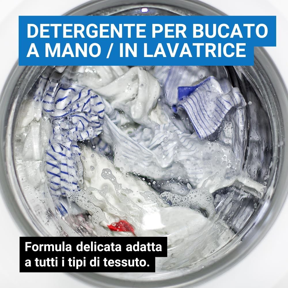 GPQ - Detersivo Liquido per Bucato 25 ml | 150 Bustine | Concentrato con Fragranza Marsiglia | Senza Parabeni | Amenities Turistiche Appartamenti, B&B, Bungalow, Casa Vacanze | Fabbricato nell’UE