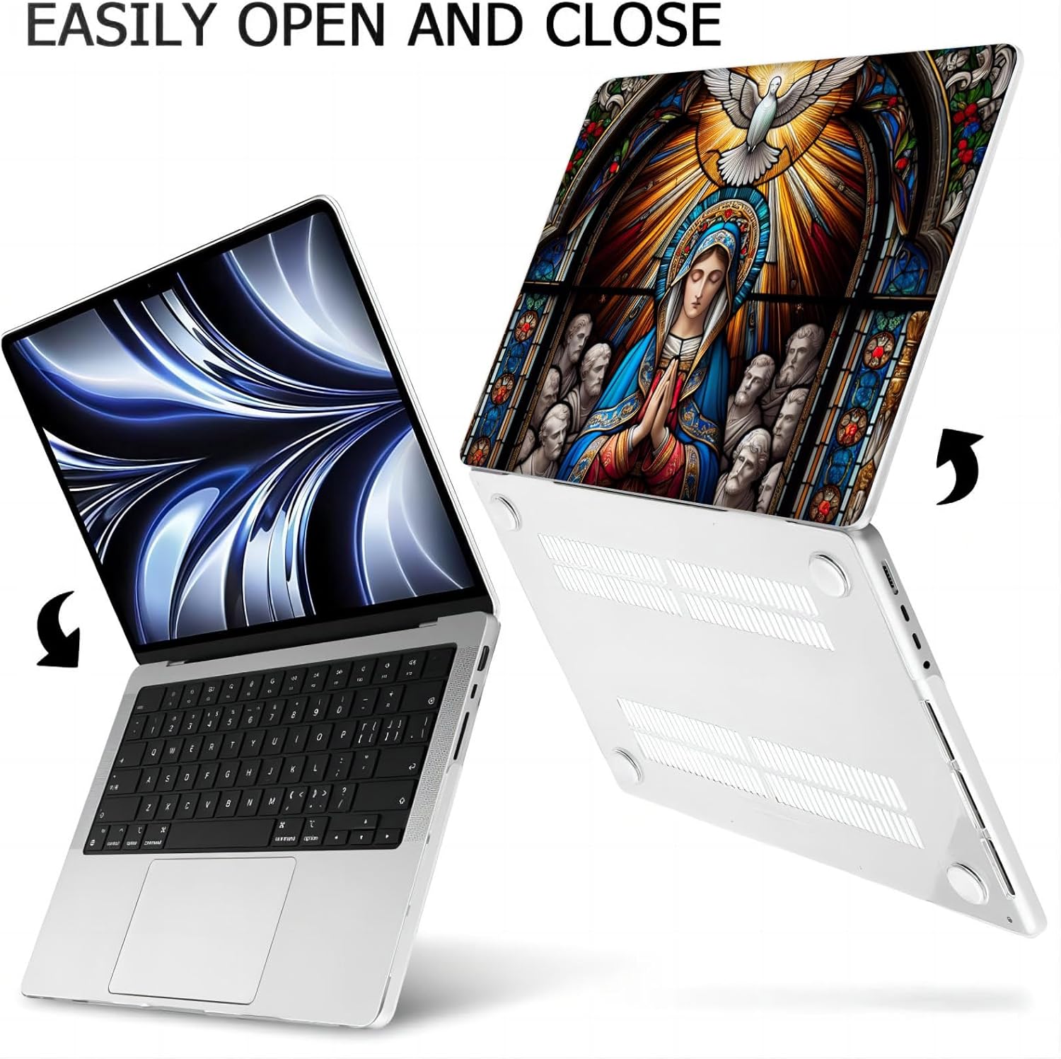 Compatible with MacBook Neo 13-inch, Hard Shell Case with Keyboard Cover and Screen Protector (A3404 A18 Pro chip, 2026 Release) - Virgin Mary MC22670