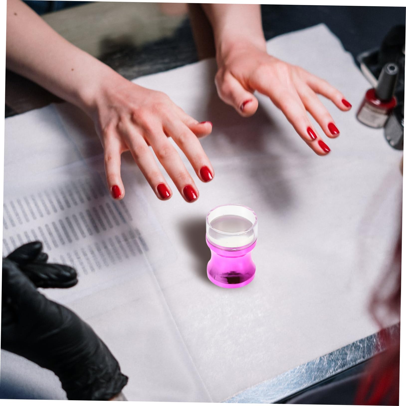 Healvian 4sets Timbratori Per Unghie Silicone Stampi Per Manicure Professionale e Strumenti Leggeri e Pratici Per Design Di Unghie Unici
