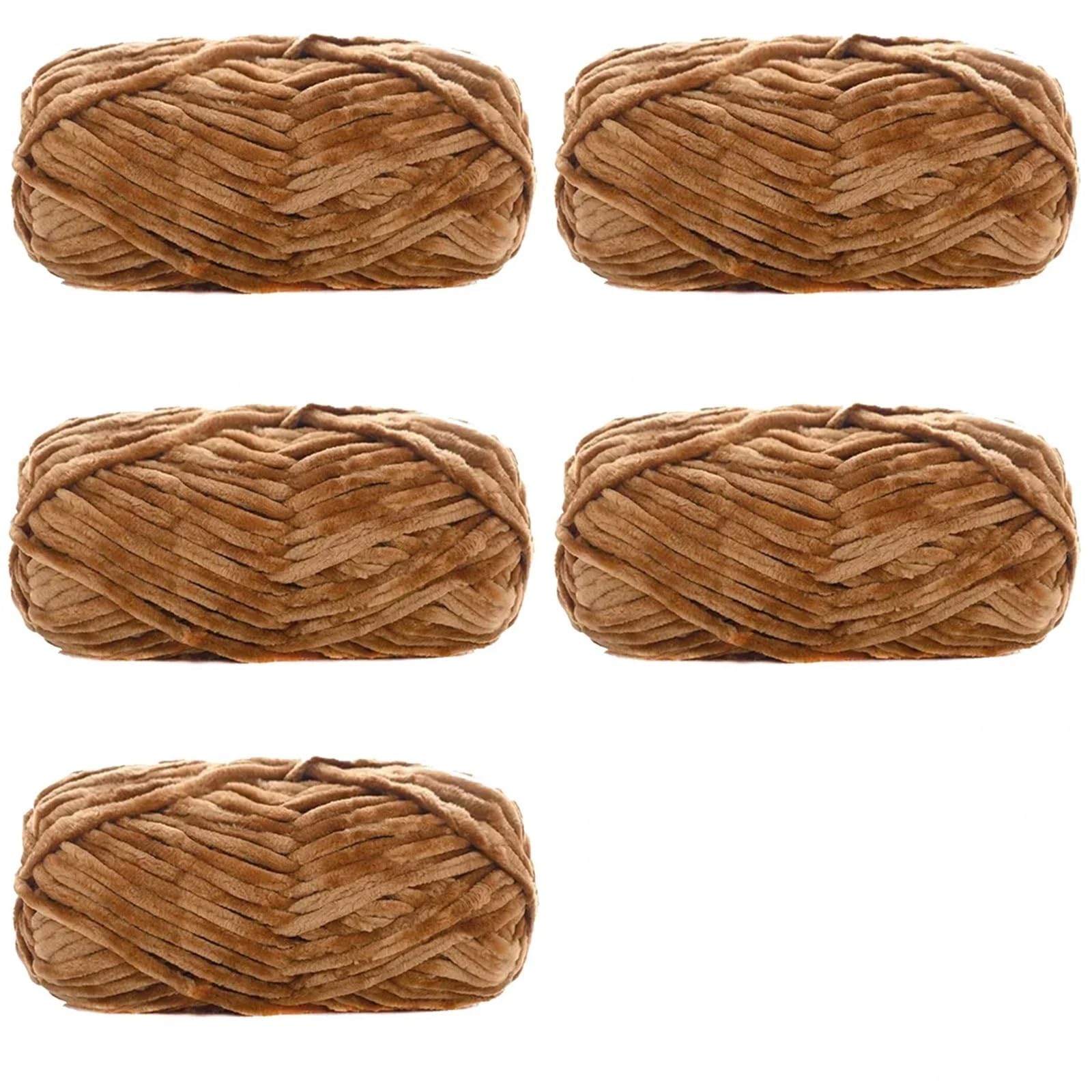 Lanas para crochet hilos de terciopelo de 100g de 5 madejas para tejer bufandas y mantas suaves