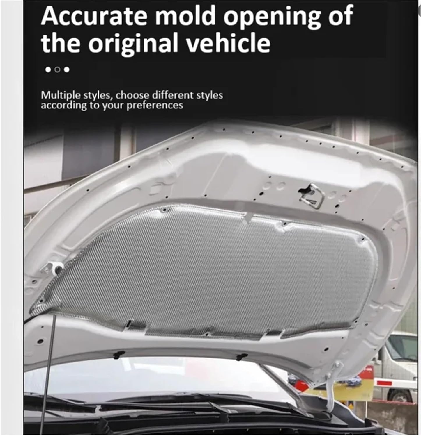 Front Hood Engine Compatible For Porsche Cayenne 92A E2 MK2 2011 2012 2013 2014 2015 2016 2017 Thermal Soundproof Mat Retardant Accessorie(2011-2015)