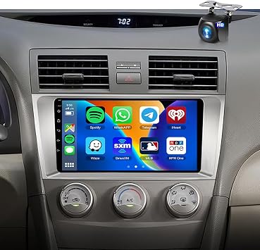 5G WiFi Android 15 Car Stereo for Toyota Camry 2006-2011 Wireless Carplay Android Auto,9 inch HD IPS Touch Screen Car Radio Support GPS/10band DSP Audio/Bluetooth/FM/SWC/Backup Camera