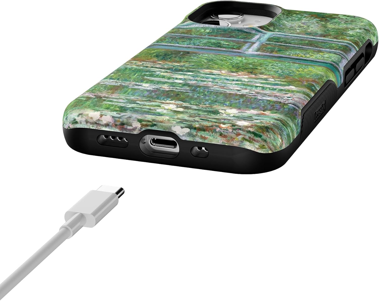Casely iPhone 12 Mini Case | Monet's Bridge | The Met Museum | Bold Protective Design | Compatible with MagSafe