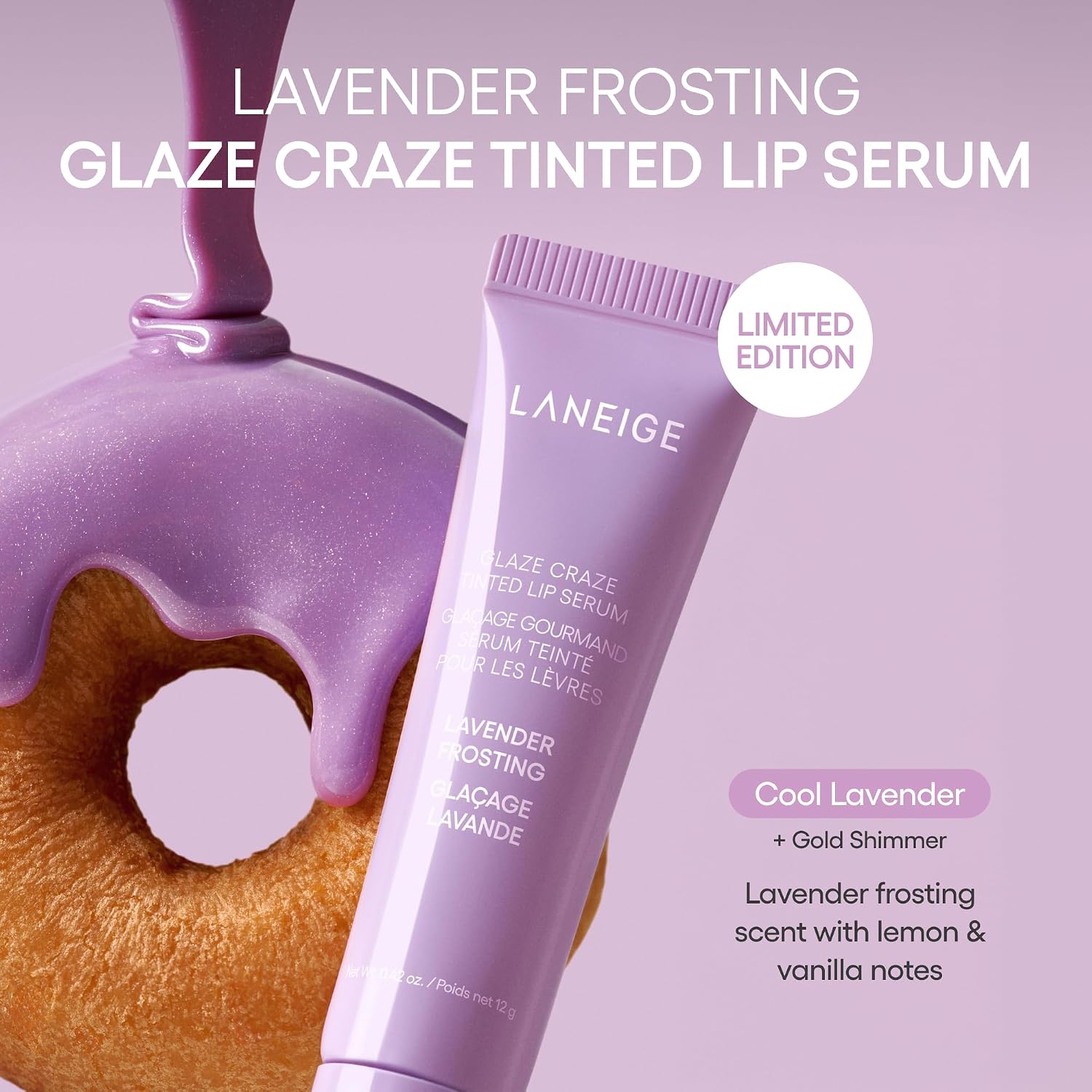 LANEIGE Glaze Craze Tinted Lip Serum: Hydrating Lip Serum for Glossy, Nourished Lips with Plumping Polypeptides