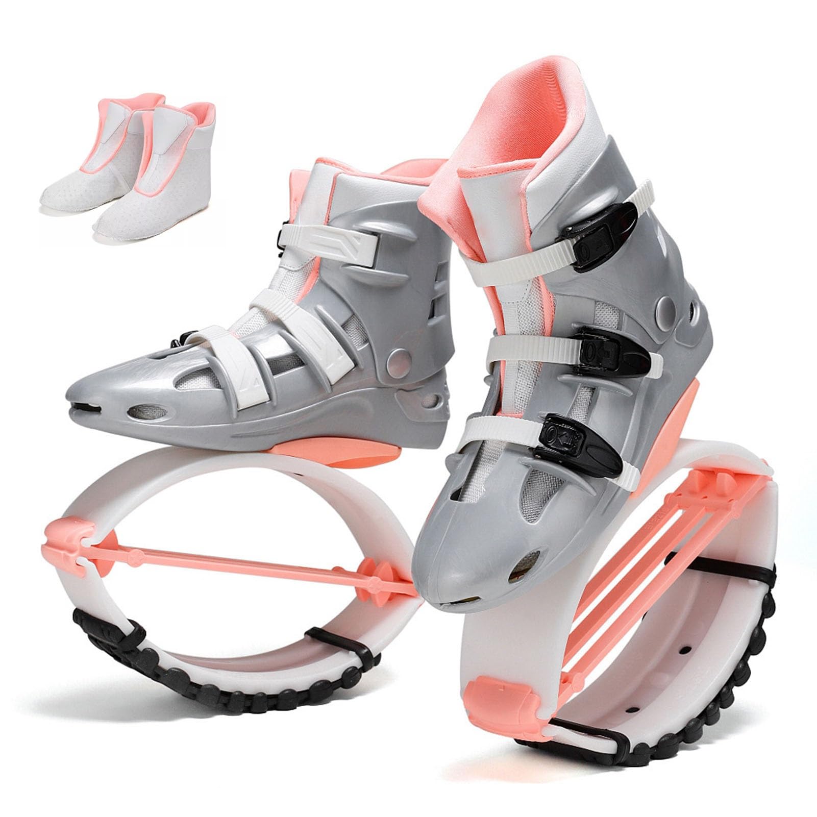 Kangaroo Jumping Shoes, Jump Shoes Women's Adjustable Bouncing, Socks are Detachable, Fitness Training Moon