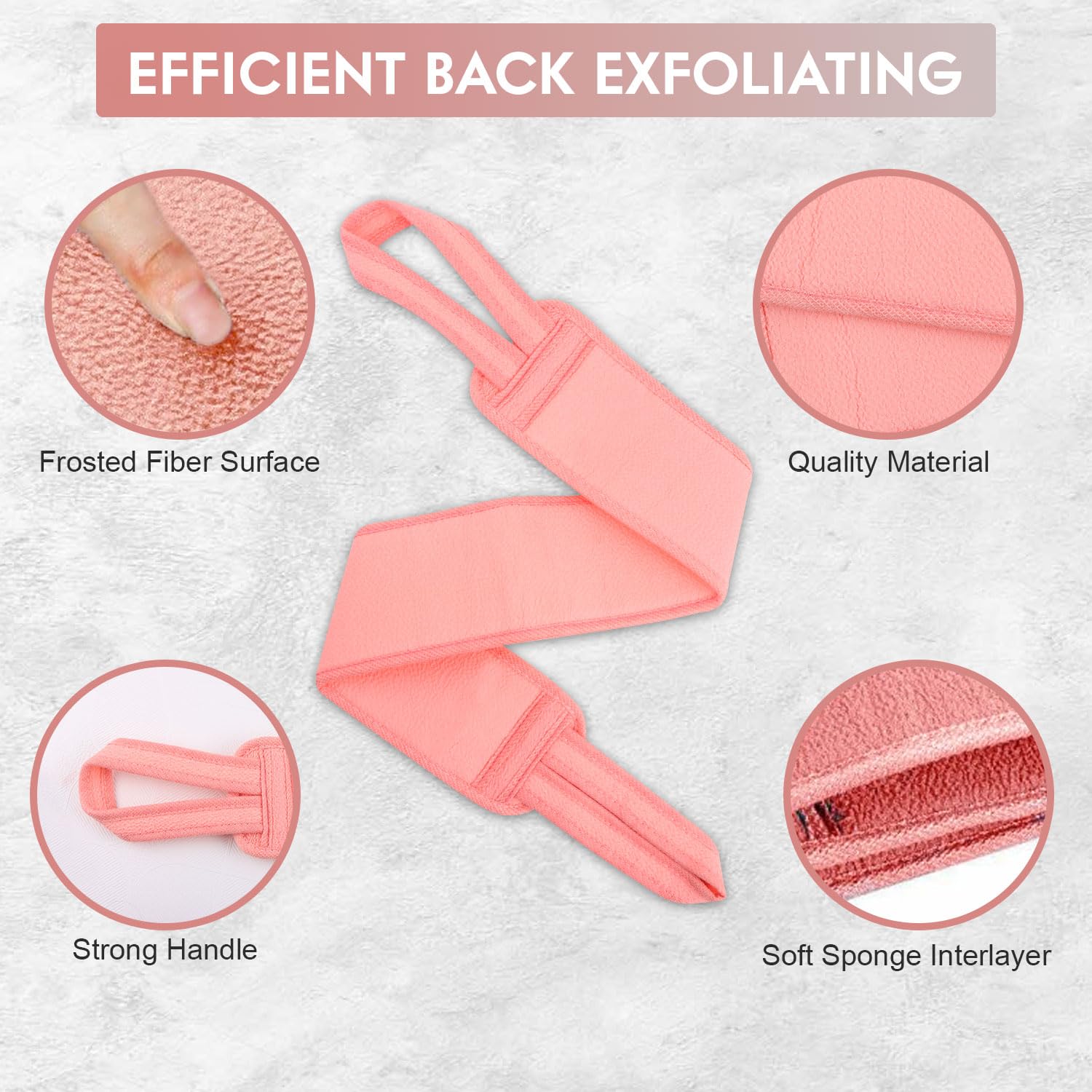 White Hawk 3pcs Exfoliating set including Exfoliating Glove, Exfoliating Towel and Loofah - Image 4