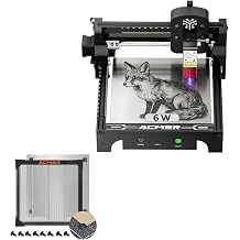 ACMER Laser Engraver S1 6W and E300 Honeycomb Laser Bed