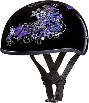 Daytona Helmets Half Skull Cap Motorcycle Helmet   DOT Approved [Graphics]