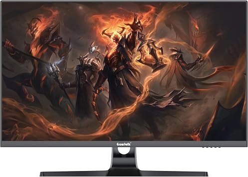 Gawfolk 32 Inch 4K UHD Curved 1500R Computer Monitor, Ultra-Clear 38402160p Screen, 100% sRGB, 178 Viewing Angle, DisplayPort, HDMI, Compatible with Wall Mounting 100 * 100MM - Black