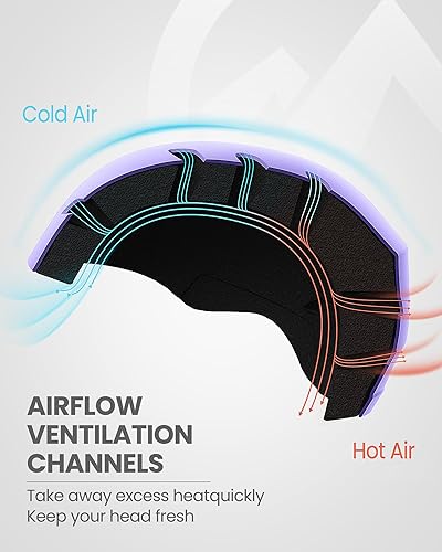 Vista 43 de OutdoorMaster Kelvin - Casco de esquí y snowboard para hombres, mujeres y jóvenes Gris