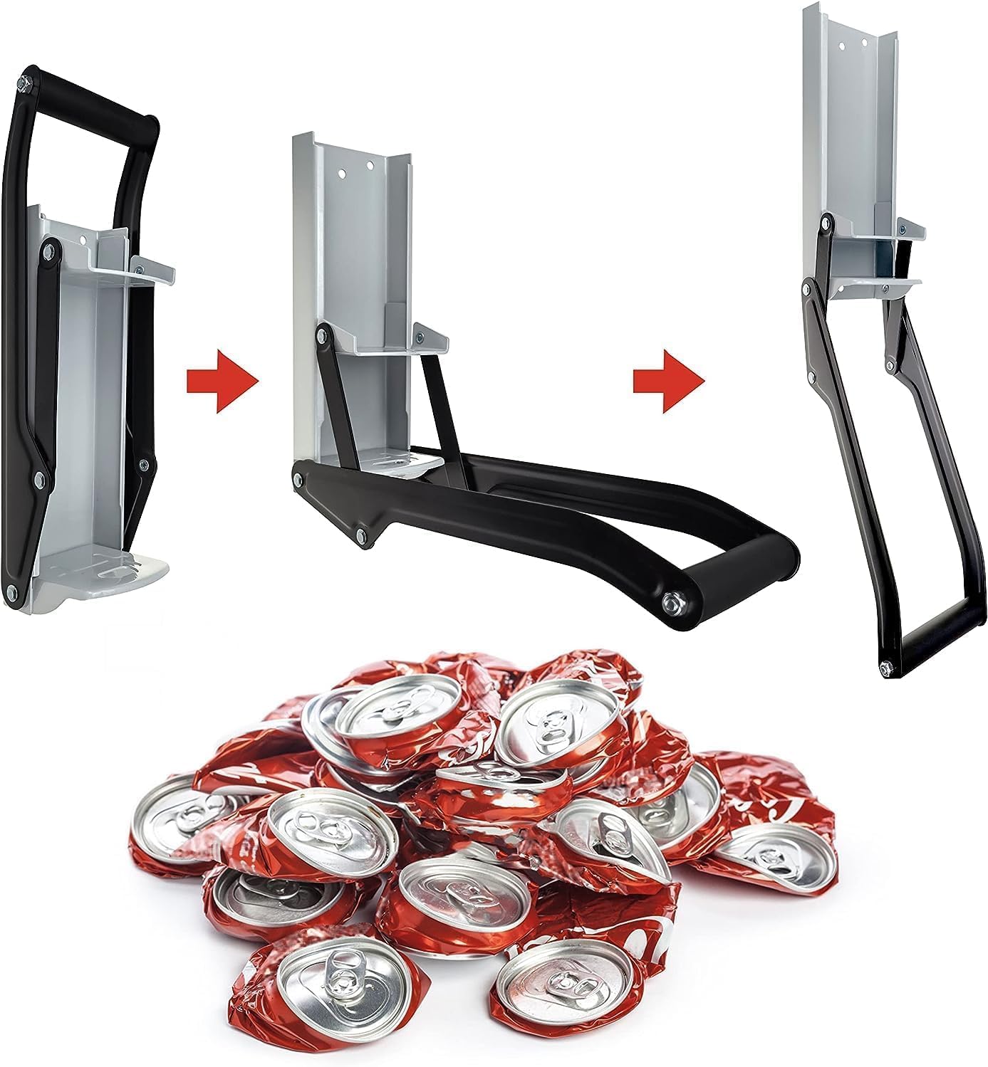 Elektrischer Dosenpresse für Recycling, robuster Zerkleinerer für 340 ml und 473 ml Aluminiumdosen, Metallzerkleinerer für Seltzer-Dosen, effizientes und langlebiges Recycling-Werkzeug