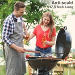 BBQ Accessoires pour Grill, 7 en 1 Spatule à griller avec fourche,17 Inch Barbecue Outils, Cadeaux pour papa, Cadeau pour homme, Papa, Mari