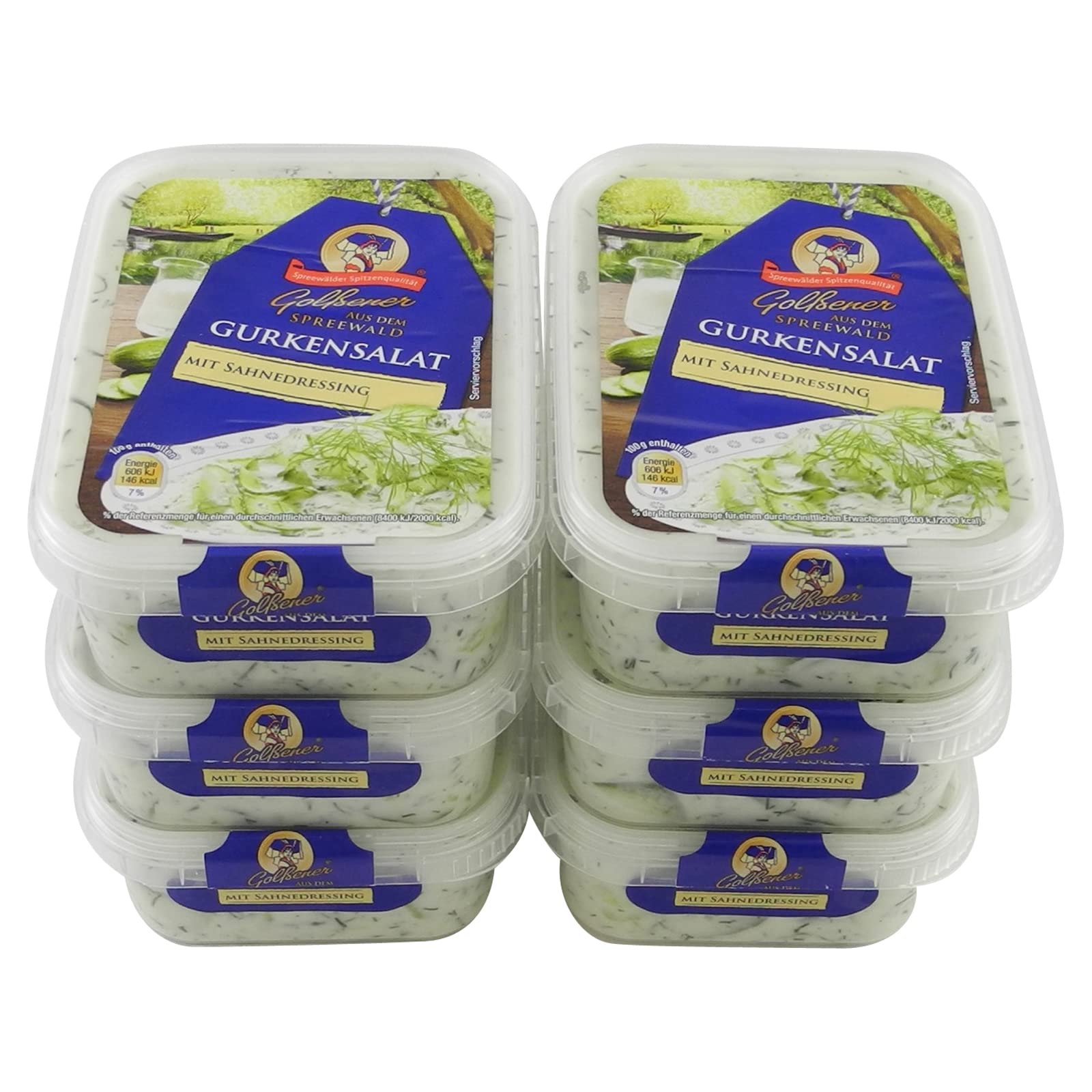 Spreewälder Gurkensalat in Sahnedressing 6er Set (6 Packungen à 200 g)