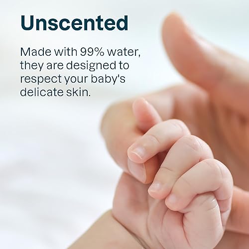 Miniatura 5 de ATTITUDE Toallitas para bebés sin perfume, para pieles sensibles con avena, origen natural, dermatológicamente probadas, para bebés, niños pequeños