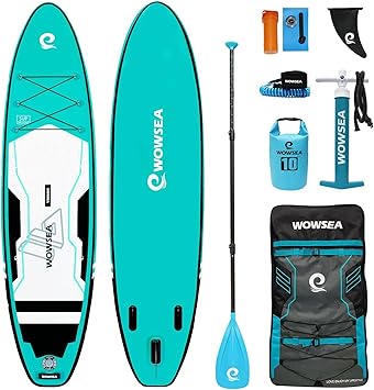 Amazon Wowsea Trophy T2 サップ インフレータブル スタンドアップパドルボード 10 6 3cm 32 80cm 6 15cm 安定性 Supボード ヨガ 釣り 海 夏 セット グリーン Wowsea スタンドアップパドルボード