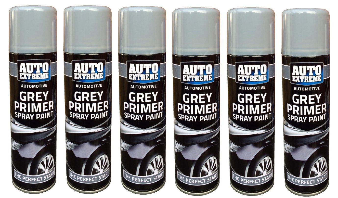 Auto Extreme Automotive Grey Primer SprayPaint Perfect Finish Bike Car Van 250ml (6)