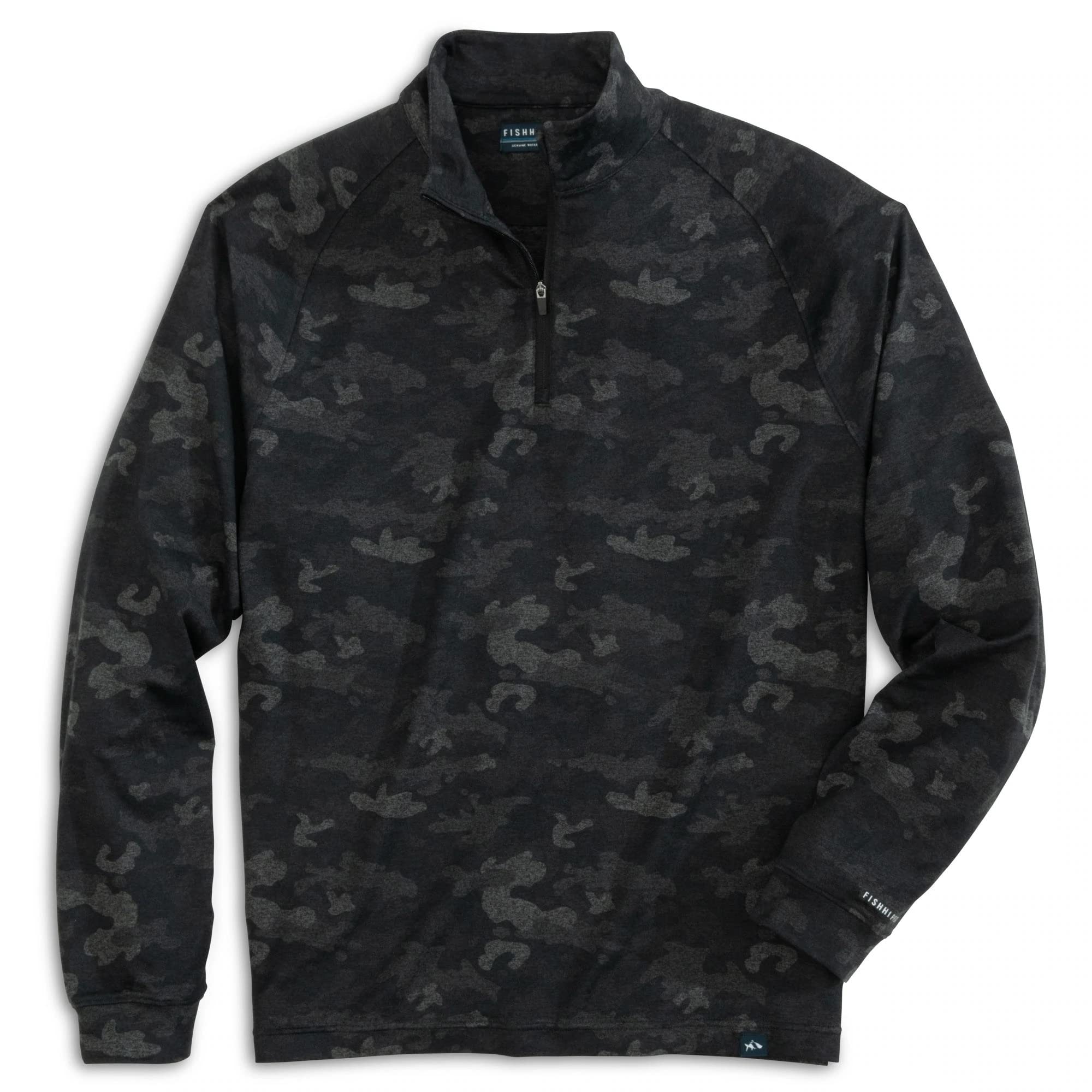 Fish Hippie Roan Camo Print 1/4 Zip