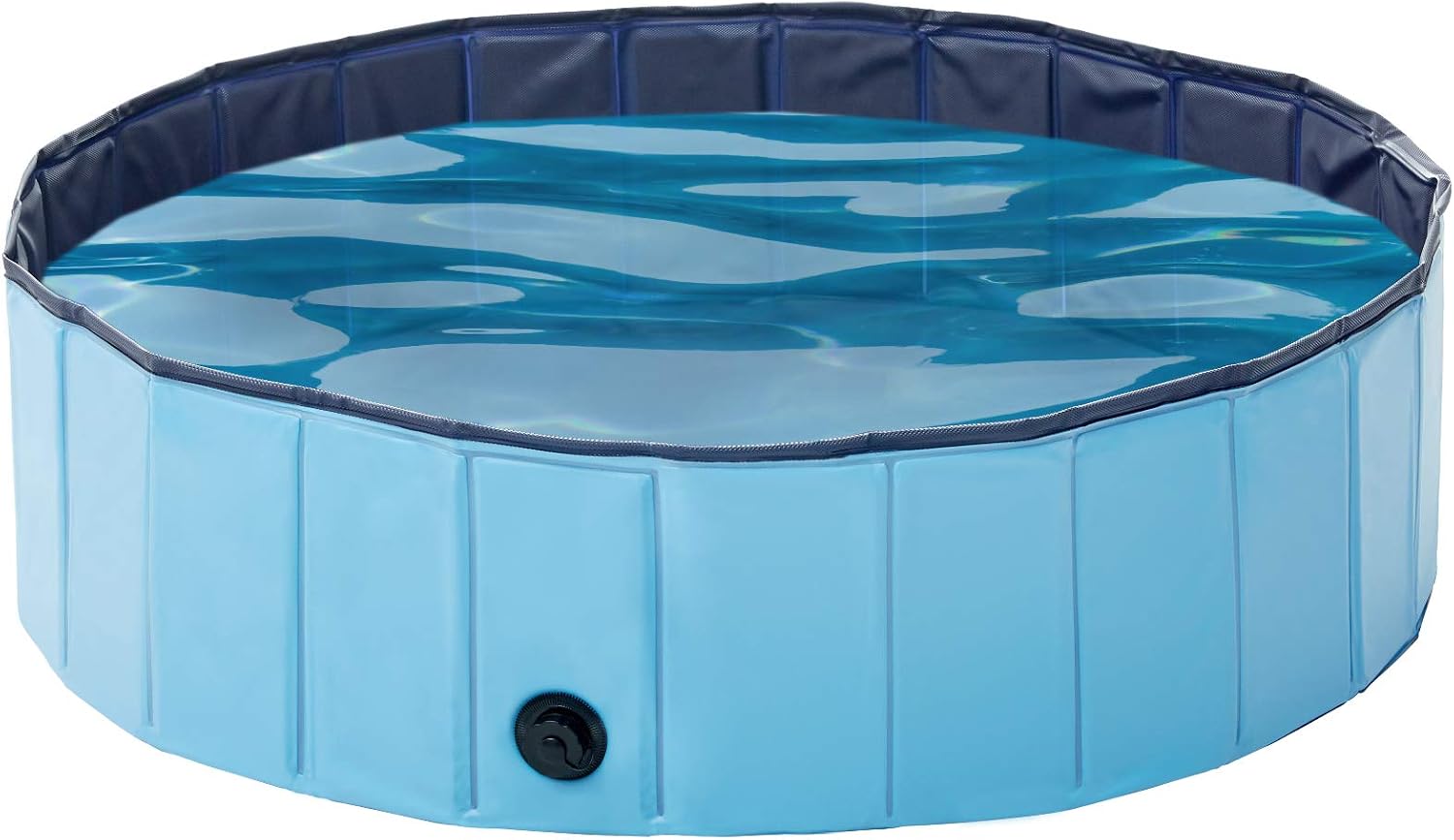 Love's cabin Hard Plastic Dog Bone Pools for Medium Dogs, Backyard Dog Bath and Deep Doggie Swimming Pool, Outdoor Collapsible Plastic Kiddie Pool for Dogs Pets and Kids