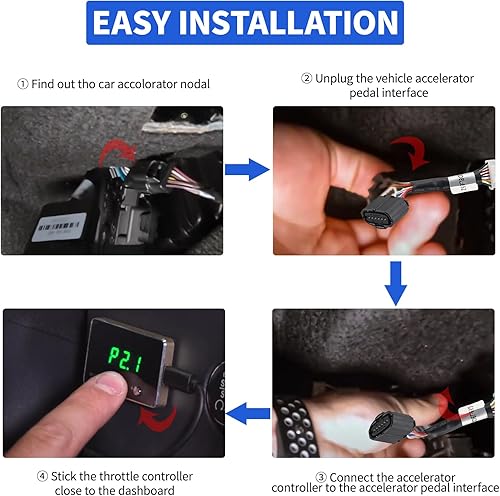 Miniatura 24 de Controlador de respuesta del acelerador, acelerador de pedal de carreras electrónico inteligente de 9 modos para Toyota 4Runner Tundra Land Cruiser