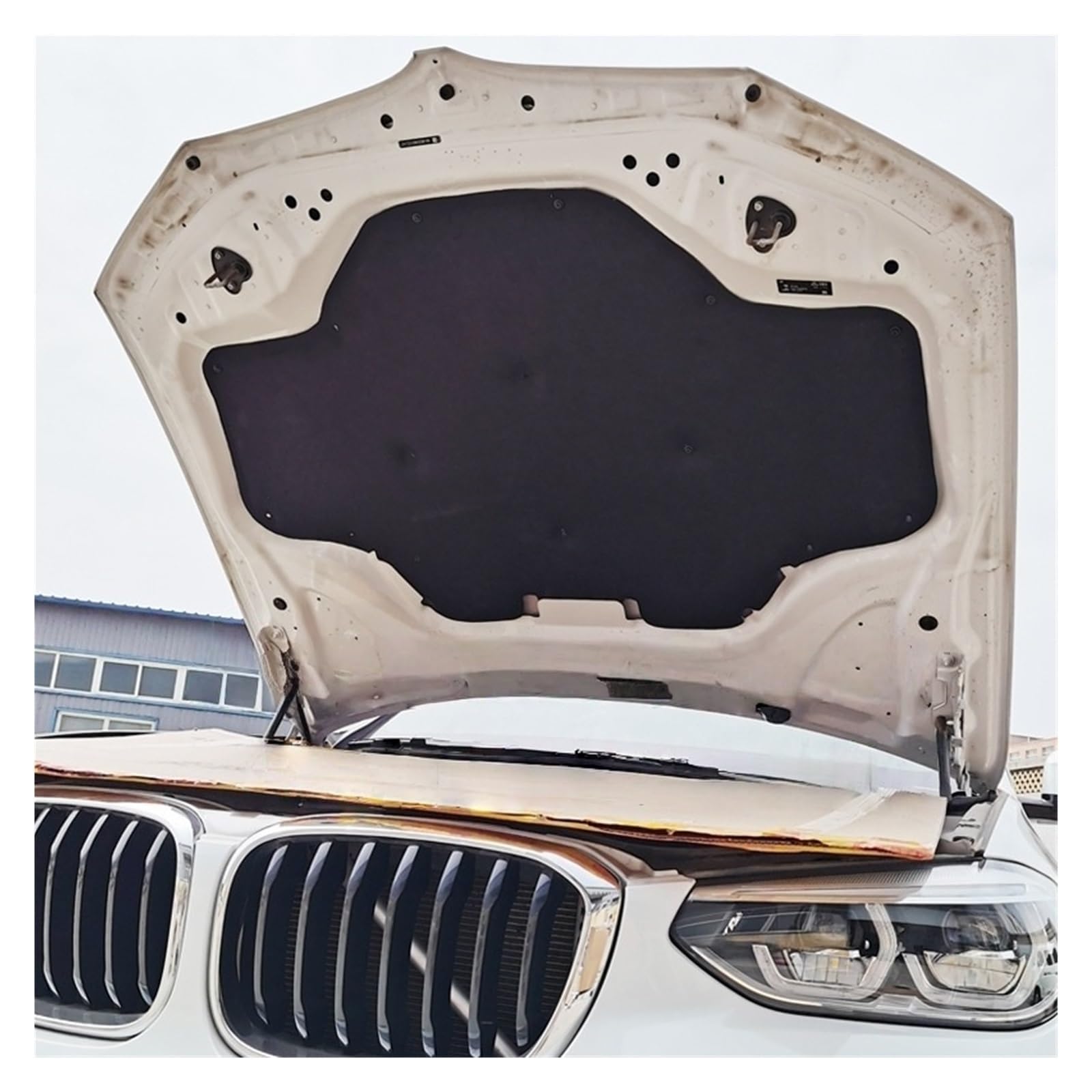 Front Hood Engine Firewall Car Front Engine Hood Sound Heat Sound Insulation Cotton Pad Soundproof Mat for X3 G01 for X4 G02 2018-2025