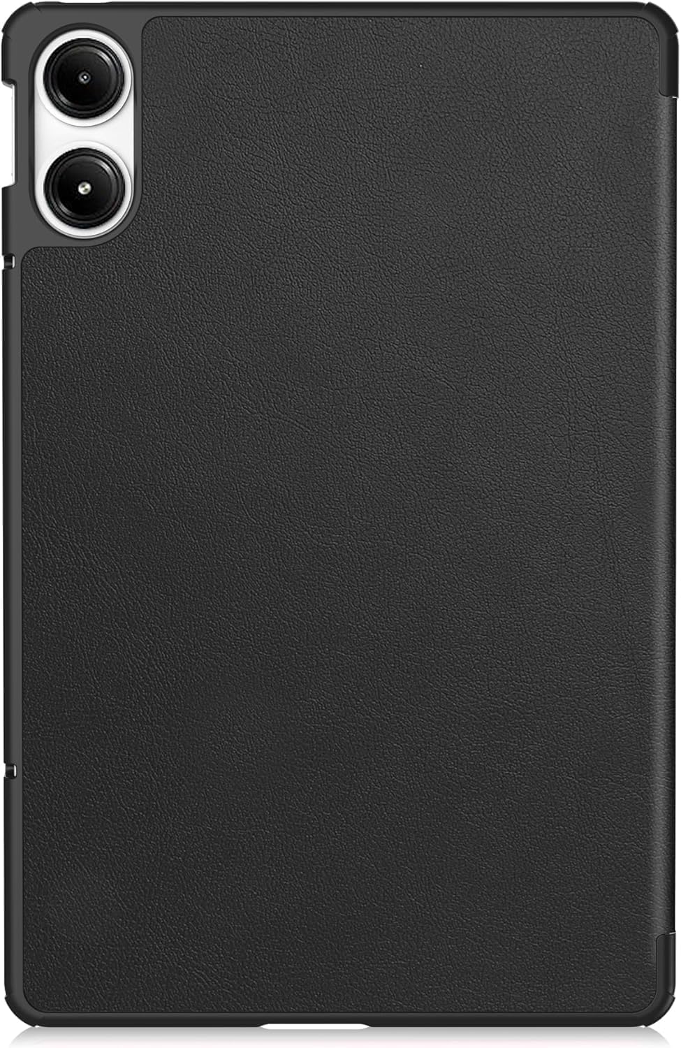 Capa Smart Case Compatível Para Redmi Pad Pro 12.1 Polegadas e Xiaomi Poco Pad 12.1 Polegadas Preto, PU de Qualidade, Anti-Impressões Digitais, Resistente a Arranhões