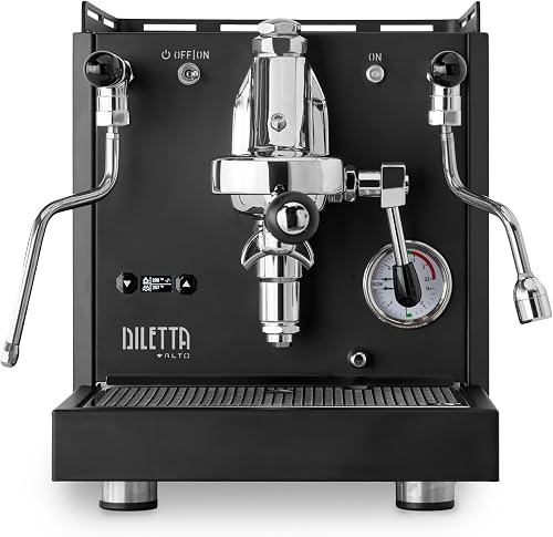 Diletta Alto black dual boiler espresso machine with PID controls
