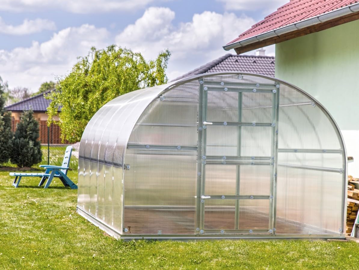 Gewächshaus KLASIKA 12 (3x4m) mit fundamenten und 6mm Polycarbonat